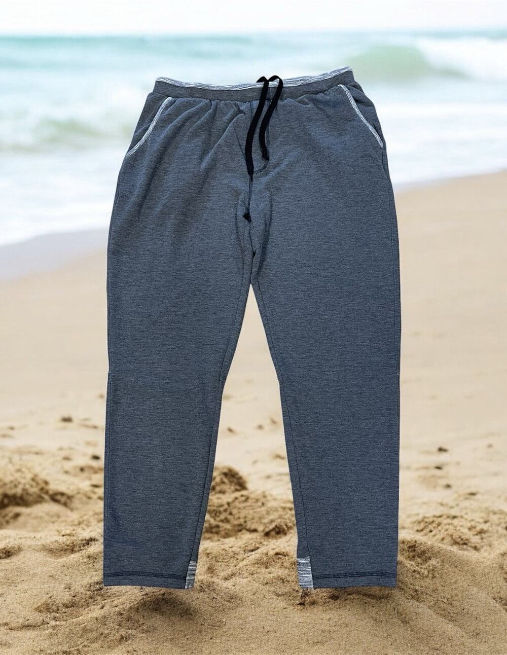 Tommy Bahama Jogger Pants Men’s Size Large Gray Sweatpants Drawstring Pockets